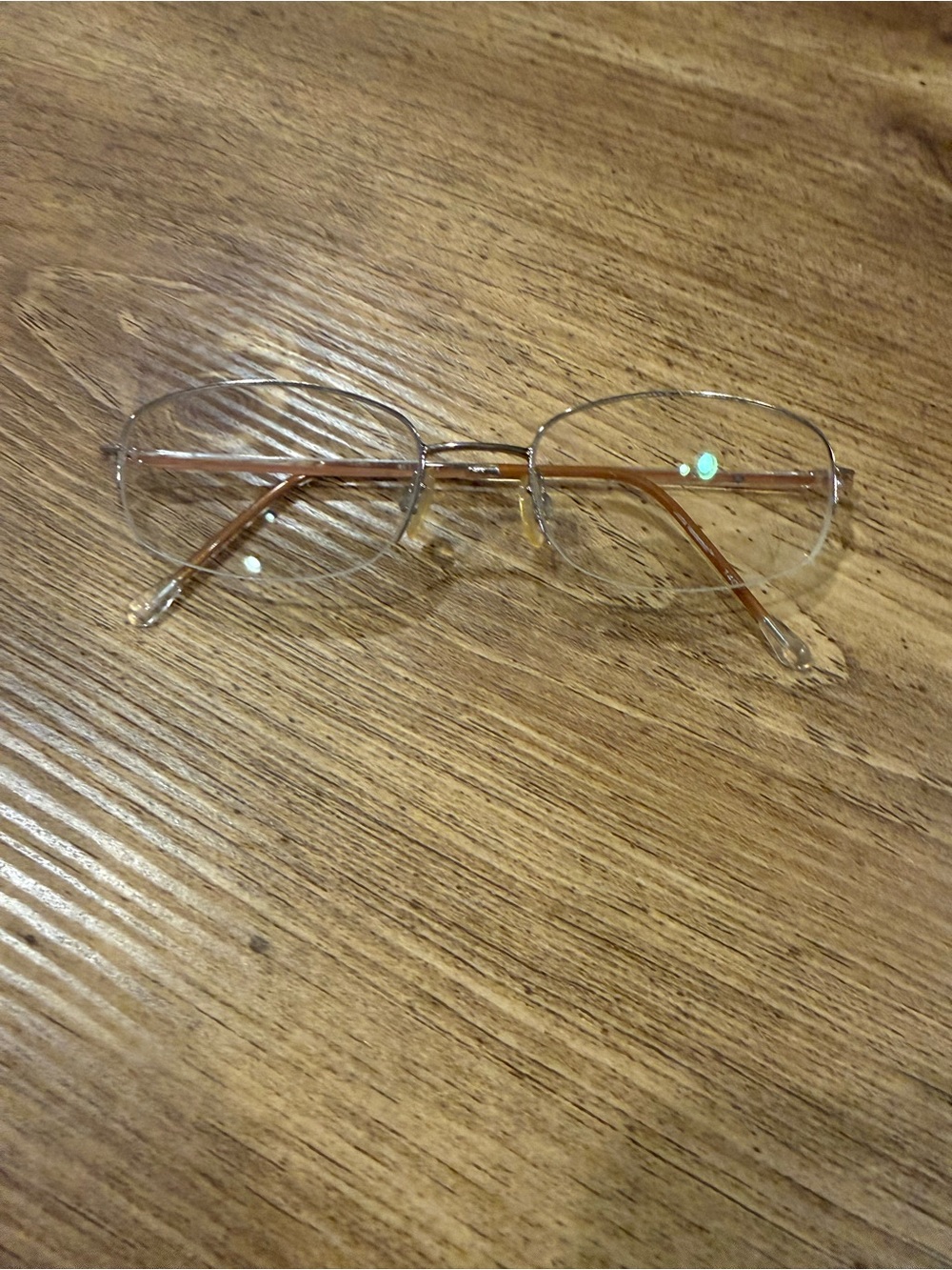 Gloria Vanderbilt Theta 10 234 Eyeglasses Frames Only Half Rim Silver 52-18-140